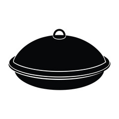 vector dish food cap.