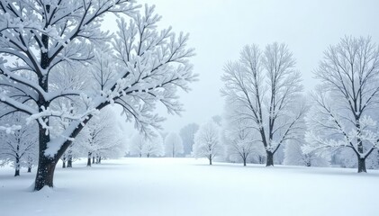 Obraz premium Snow-covered branches, stark white, minimalist winter scene, art, branch, natural