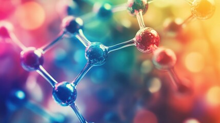 Colorful molecular structure