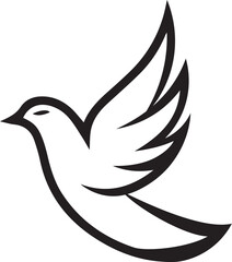 Obraz premium dove symbol vector