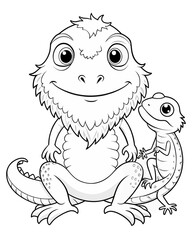 Dragoon coloring book for kids