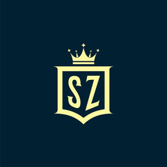 initials law firm logo design vector	
