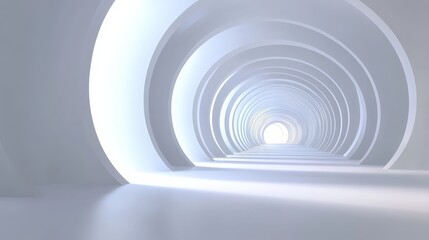 Obraz premium Abstract Architectural Tunnel Perspective