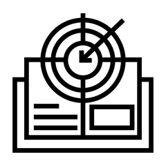 objectif analytic vector icon