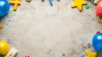 Obraz premium Festive Birthday Party Frame. (2)