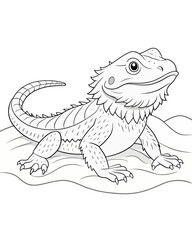 Dragoon coloring book for kids