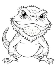 Dragoon coloring book for kids