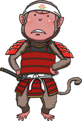 桃太郎の家来のサル鎧バージョン