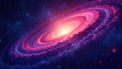 Abstract swirling galaxy nebula seamless loop background, astronomy, cosmos
