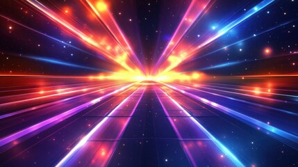 Fototapeta premium Abstract Futuristic Spaceway