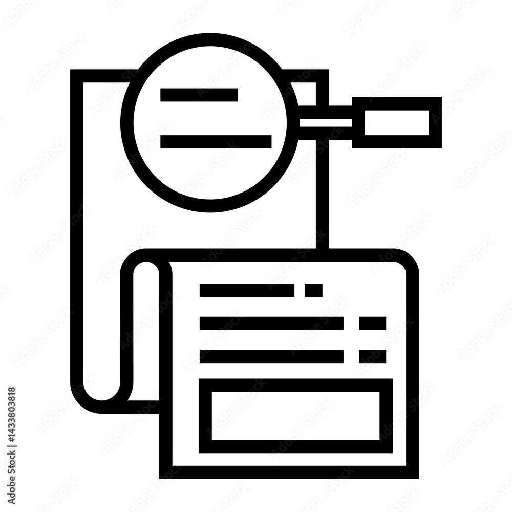 Poster  data analytic vector icon