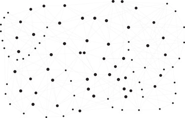 abstract design of connected dots lines