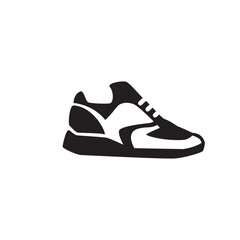Running shoes icon, Sport sneakers icon design isolated on white background.