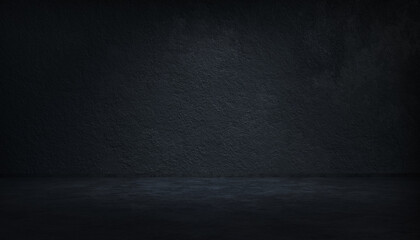 Dark concrete wall background with floor.