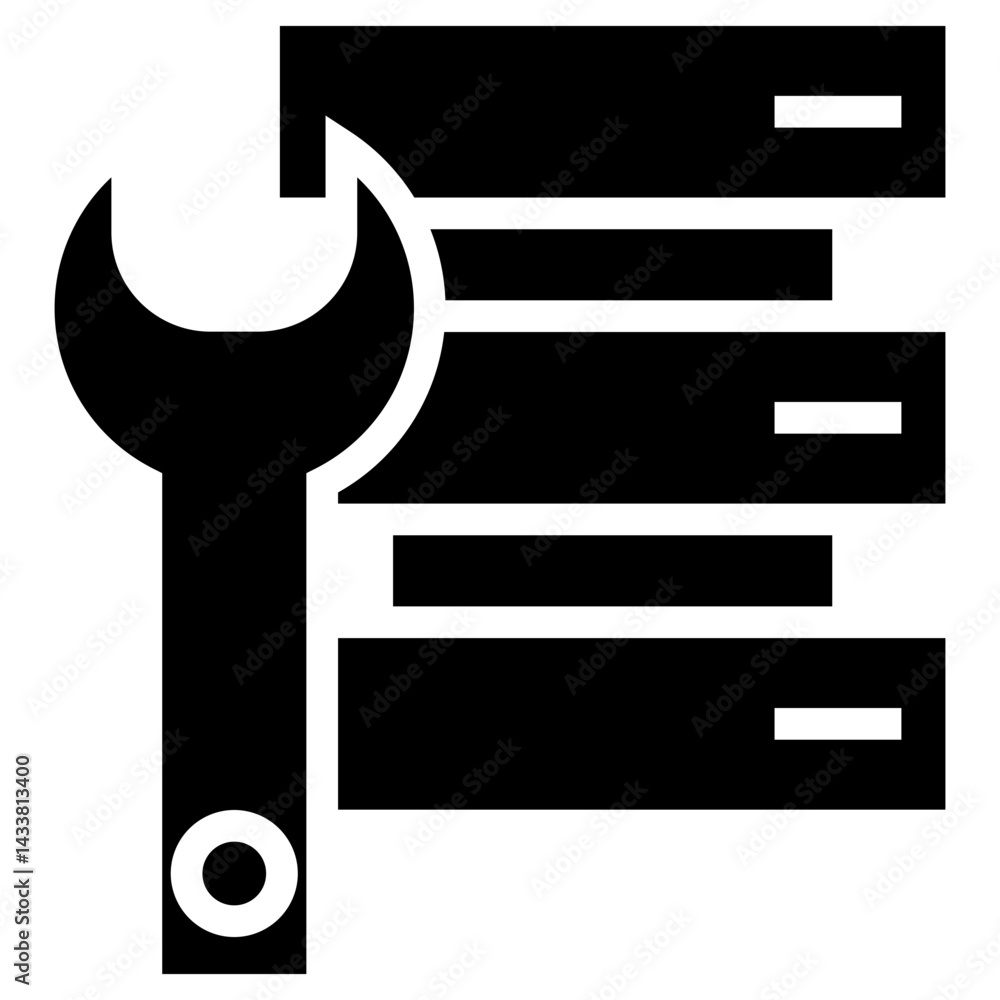 Poster modify data vector icon