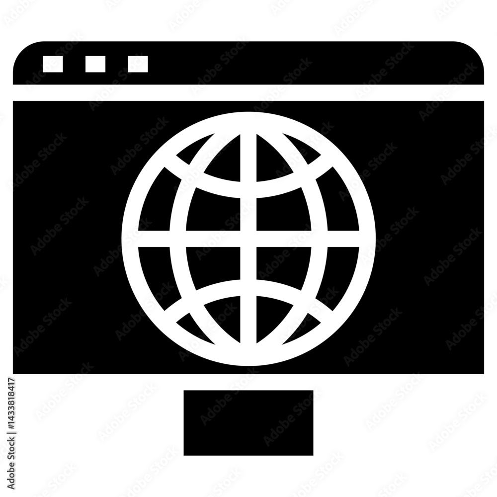 Aufkleber data network vector icon