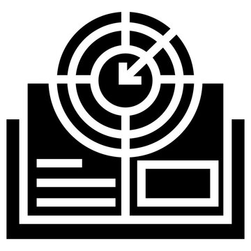 objectif analytic vector icon