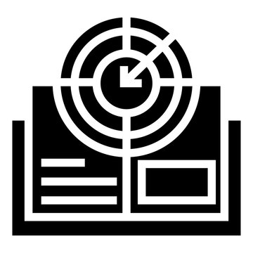 objectif analytic vector icon