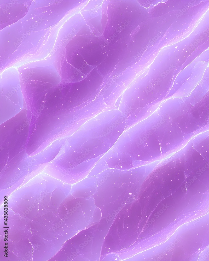 Poster glowing lavender abstract texture with wavy, luminous patterns and subtle sparkle