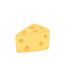 3D Cartoon Cheese Illustration
