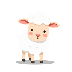 Adorable Baby Sheep Illustration