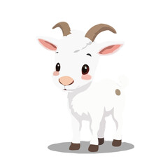 Adorable Baby Goat Illustration