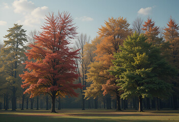 trees in autumn