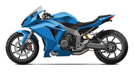 Sport motorcycle vector illustration