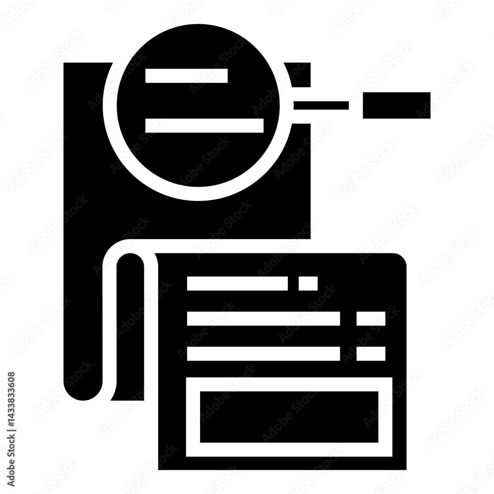 Poster  data analytic vector icon