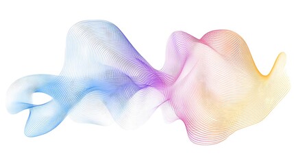 Naklejka premium Abstract colorful wave design. (1)