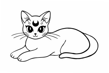 vector illustration of a cat