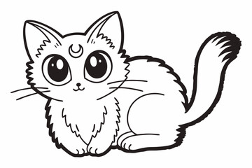 black and white cat