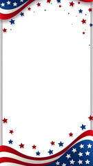 A Patriotic USA Frame Design for Fourth of July