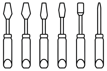 Chisels Carving Guide Line art