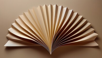 Creative book folding art showcase studio space photography warm lighting close-up view artistic expression