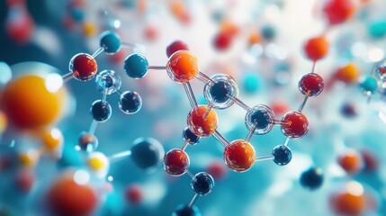 Colorful molecular structure (1)