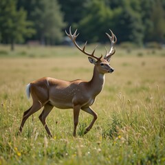 Naklejka premium Theme: Wild Animals, AI Generated