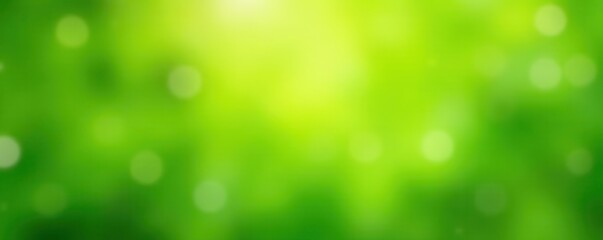 Fototapeta premium Abstract green spring bokeh, soft focus, vibrant nature, bokeh, abstract