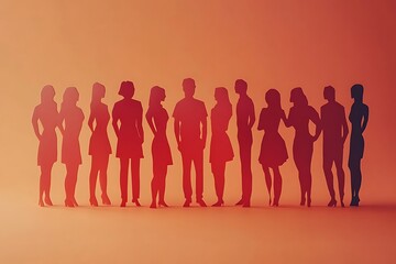 Paper People Group Background Social Interaction