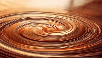 Fototapeta premium Dynamic swirling motion of liquid copper abstract art digital rendering vibrant environment close-up fluid dynamics