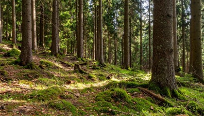 Obraz premium Forest woods (Black Forest) landscape