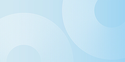 Simple minimalist banner background  pastel colorful  blue and white gradations. Circle effect style modern