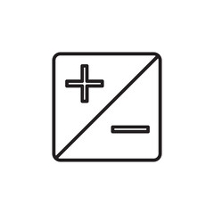 zoom in and zoom out symbol line