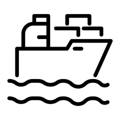 Delivery and Logistics thin line icons 