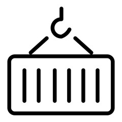 Delivery and Logistics thin line icons 