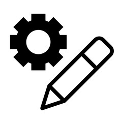 Settings and Setup thin line icons