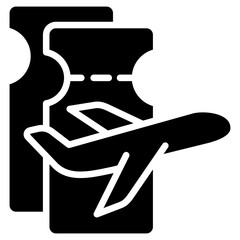 Boarding Pass glyph icon