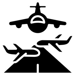 Airport Hub glyph icon