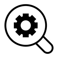 Settings and Setup thin line icons