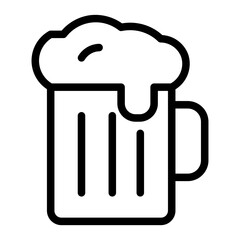 Drink thin line icons